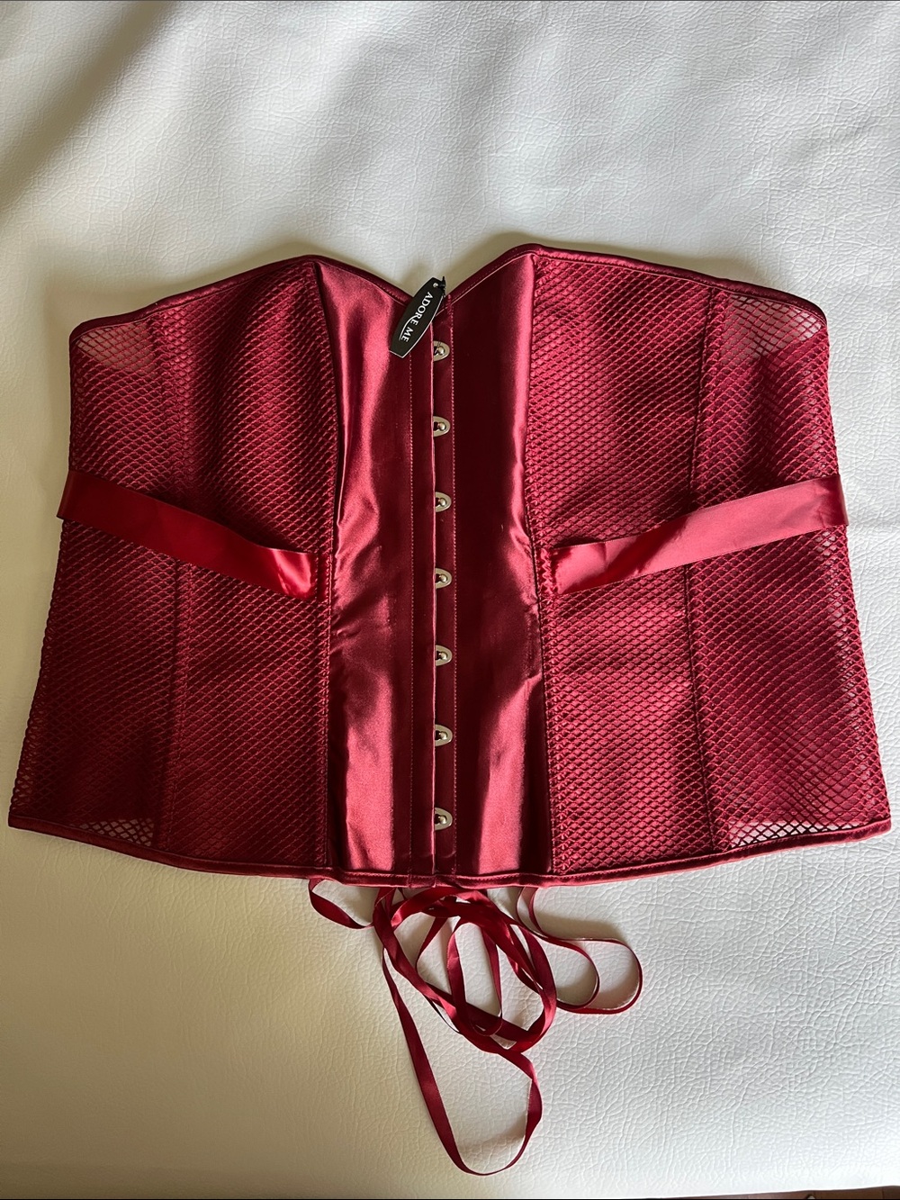 Adore Me Burgundy Corset Top Size 3X NWT
